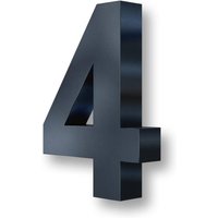 Metzler 3D-Hausnummer | Edelstahl | Anthrazitgrau | Höhe 20 cm | 4