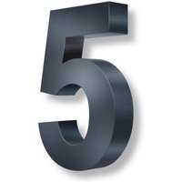 Metzler 3D-Hausnummer | Edelstahl | Anthrazitgrau | Höhe 20 cm | 5