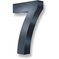 Metzler 3D-Hausnummer | Edelstahl | Anthrazitgrau | Höhe 20 cm | 7