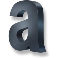 Metzler 3D-Hausnummer | Edelstahl | Anthrazitgrau | Höhe 15 cm | a