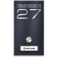 Metzler Funkklingel Anthrazit austauschbares Namensschild | Tara