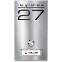 Metzler Funkklingel Edelstahl austauschbares Namensschild | Tara