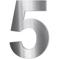 Metzler Hausnummer | Edelstahl gebürstet | Arial | Höhe 20 cm | 5