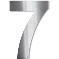 Metzler Hausnummer | Stahl gebürstet | Arial | Höhe 20 cm | 7