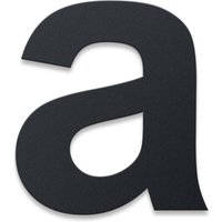 Metzler Hausnummer | Edelstahl | Arial | Anthrazitgrau | Höhe 10,5 cm | a