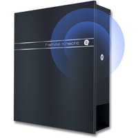 Metzler Briefkasten Funkklingel Anthrazit Gravur optional | Lepo 2