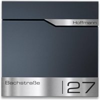 Metzler Briefkasten Anthrazit RAL 7016 hochwertiger Stahl | Siebert