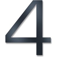 Metzler Hausnummer | Edelstahl | Modern | Anthrazitgrau | Höhe 20 cm | 4