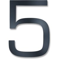 Metzler Hausnummer | Edelstahl | Modern | Anthrazitgrau | Höhe 20 cm | 5