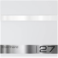 Ersatz Gravurplatte aus Edelstahl für Briefkasten "Stencil"