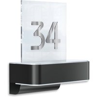 LED Hausnummernschild von Steinel | L820 | Anthrazit und Edelstahl | Sensor & Bluetooth