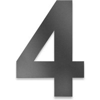 Metzler Hausnummer | Edelstahl | Arial | Eisenglimmer | Höhe 20 cm | 4