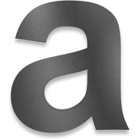 Metzler Hausnummer | Edelstahl | Arial | Eisenglimmer | Höhe 15 cm | a