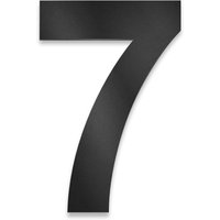 Metzler Hausnummer | Edelstahl | Arial | Tiefschwarz | Höhe 20 cm | 7