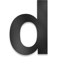 Metzler Hausnummer | Edelstahl | Arial | Tiefschwarz | Höhe 20 cm | d