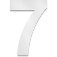 Metzler Hausnummer | Edelstahl | Arial | Weiß | Höhe 20 cm | 7