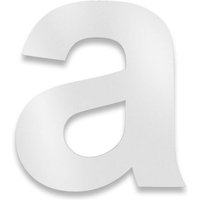 Metzler Hausnummer | Edelstahl | Arial | Weiß | Höhe 15 cm | a