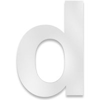 Metzler Hausnummer | Edelstahl | Arial | Weiß | Höhe 20 cm | d