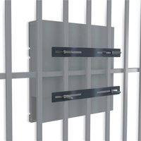 Zaunbefestigung für Briefkästen in Anthrazit