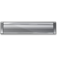 Metzler Briefeinwurf aus Edelstahl mit Isolierdichtung Einwurfklappe Einwurfblende Briefschlitz