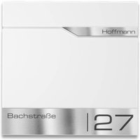 Metzler Briefkasten Verkehrsweiß RAL 9016 hochwertiger Stahl | Siebert