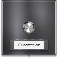 Metzler Funkklingel Aufputz austauschbares Namensschild | DB 703 Eisenglimmer | Parisa