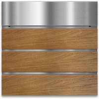 Metzler Briefkasten aus Edelstahl in Holzoptik Eiche | Anton