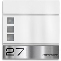 Metzler Briefkasten RAL9016 Stahl Verkehrsweiß | Oltmann