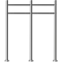 Metzler Briefkasten Standfuß 2-fach V2A Edelstahl rostfrei