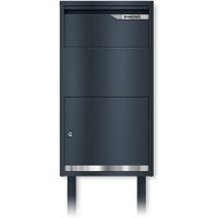 Metzler Paketbox rostfrei und massiv mit Ständer, RAL7016 Anthrazitgrau matt, | Avalon 3