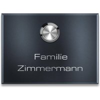 Metzler Funkklingel kabellos Edelstahl V2A | Aufputz Türklingel IP67 | 150m Reichweite | Vitus