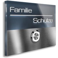Metzler Türklingel aus Edelstahl LED-3D-Namensschild | Sora