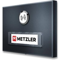 Metzler Türklingel Aufputz mit austauschbarem Namensschild | Abakos