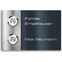 Metzler Türklingel Zweifamilienhaus Gravur optional | Adam