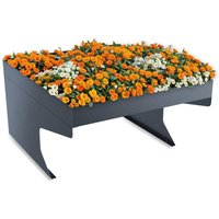 Metzler Mähroboter-Garage mit Pflanzdach in RAL7016 Anthrazitgrau