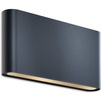 Metzler LED Wandleuchte 5 | Anthrazitgrau RAL 7016 | pulverbeschichtet und warmweiß