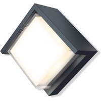 Metzler LED Wandleuchte 7 | Anthrazitgrau RAL 7016 | pulverbeschichtet und warmweiß