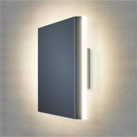 Metzler LED Wandleuchte 8 | Anthrazitgrau RAL 7016 | pulverbeschichtet und warmweiß