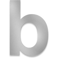 Metzler Hausnummer Edelstahl RAL9007 Graualuminium, Arial, Höhe 20 cm, Buchstabe b