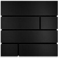 Metzler moderner Design Briefkasten | RAL9005 Tiefschwarz | Modell-G