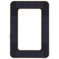 LED Solarhausnummer | Schwarz | integrierter Akku | Höhe 23 cm | 0