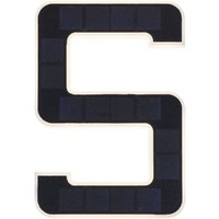 LED Solarhausnummer | Schwarz | integrierter Akku | Höhe 23 cm | 5