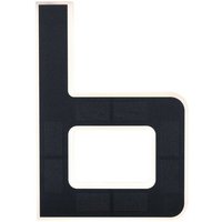 LED Solarhausnummer | Schwarz | integrierter Akku | Höhe 23 cm | b