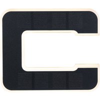 LED Solarhausnummer | Schwarz | integrierter Akku | Höhe 13,4 cm | c
