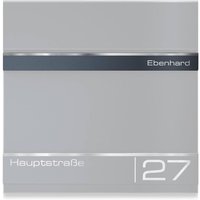 Ersatz Namensschild für Briefkasten "Hermann" aus Edelstahl