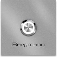 Metzler Türklingel mit Gravur + LED-Taster | RAL 9007 Graualuminium | Stella