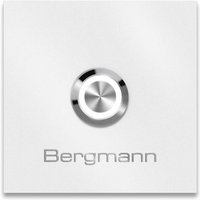 Metzler Türklingel mit Gravur + LED-Taster | RAL 9016 Verkehrsweiß | Stella