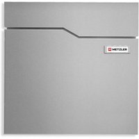 Metzler Briefkasten mit austauschbarem Namensschild | RAL9007 Graualuminium | Hoffmann