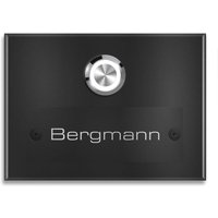 Metzler Klingel Tiefschwarz Aufputz Gravur optional | Kasa