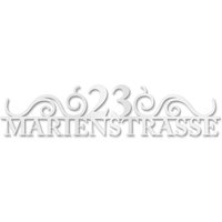 Metzler Edelstahl Schriftzug | mit Straße & Hausnummer | RAL9016 Verkehrsweiß | 60 cm | August